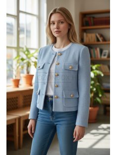 35316 Marcelline tweed blézer (pasztell kék)