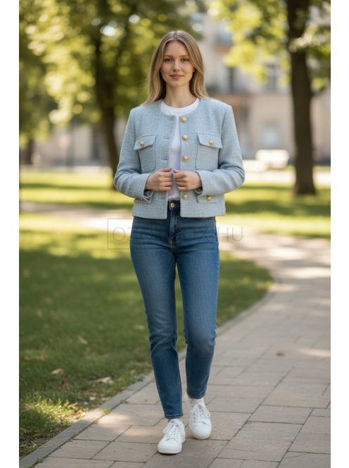 35316 Marcelline tweed blézer (pasztell kék)