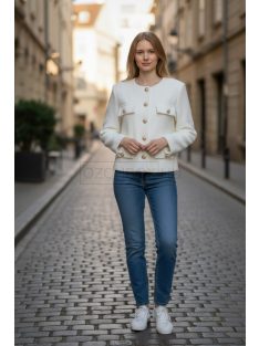 35316 Marcelline tweed blézer (fehér)