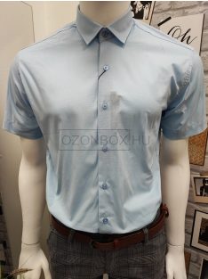 3616 SLIM FIT férfi rövid ujjú ing világoskék színben