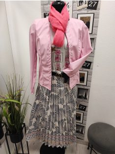 4304 SOPHIE pliszírozott mintás maxi szoknya 2.