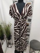 4634 Isabella – elegáns maxi ruha (kakaó zebra)
