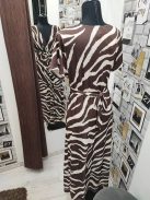4634 Isabella – elegáns maxi ruha (kakaó zebra)