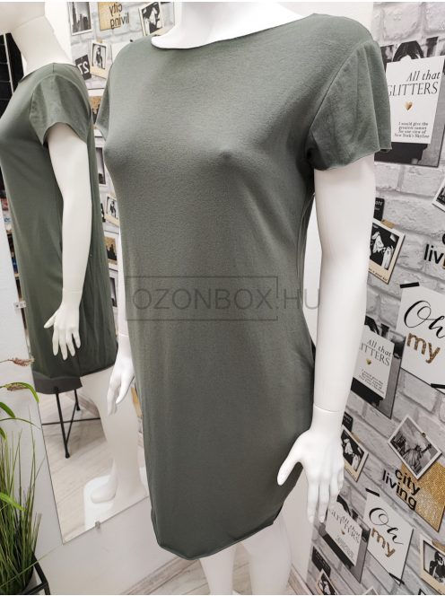 4872 EMILI rövid ujjú egyszínű miniruha keki