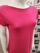 4872 EMILI rövid ujjú egyszínű miniruha pink