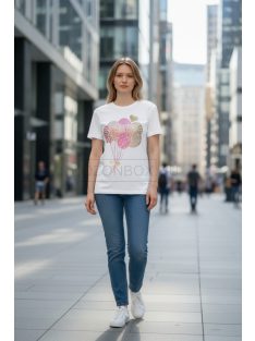 5256 Seraphina Urban nyomott póló (pink léggömb)