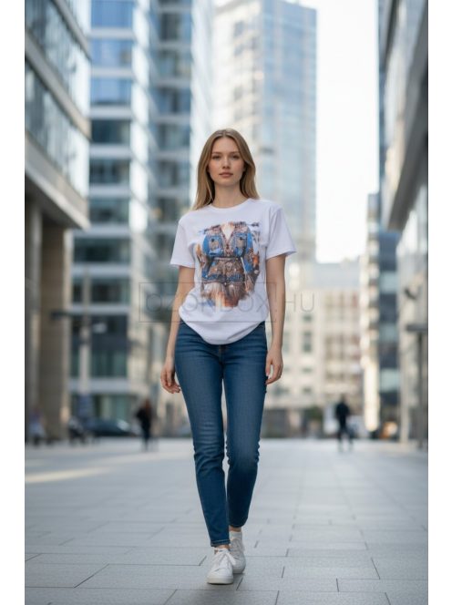 5256 Seraphina Urban nyomott póló (kék ruha)