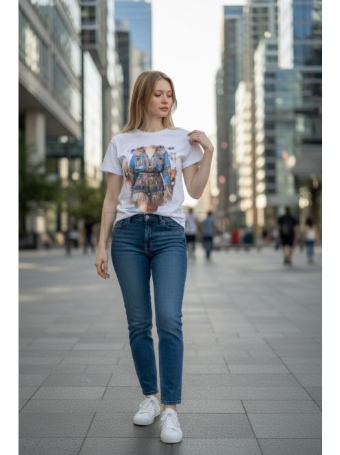 5256 Seraphina Urban nyomott póló (kék ruha)