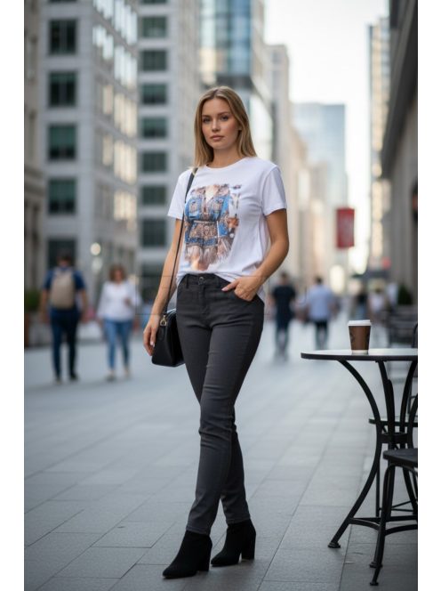 5256 Seraphina Urban nyomott póló (kék ruha)