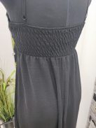 55229 MARINA pántos maxi ruha (fekete)