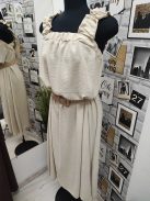 57518 SIENNA Belted Dress – női ruha (lágy bézs)