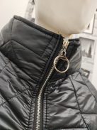 5776 SERANO női steppelt kabát fekete színben