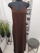 58098 Chiara spagettipántos ruha (csokoládébarna)