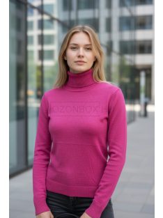 5851-17 ELARA – fémszálas finomkötött garbó (fukszia)
