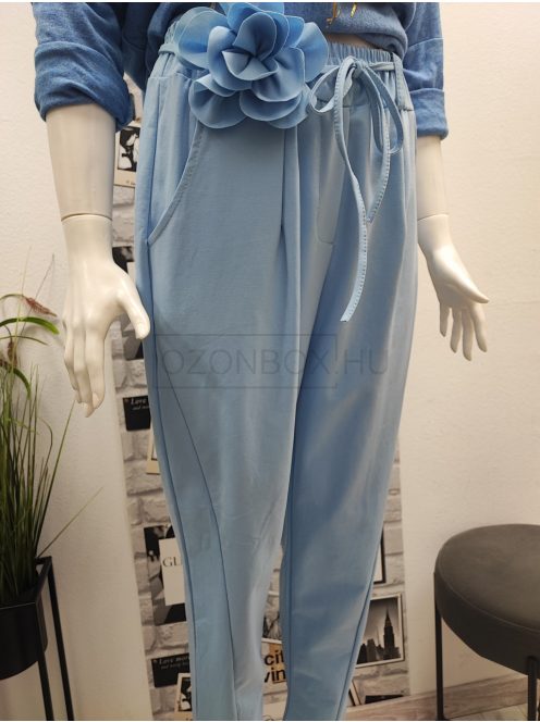 6120 LORENZA gumis derekú zsebes nadrág (babakék)