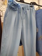 6120 LORENZA gumis derekú zsebes nadrág (babakék)