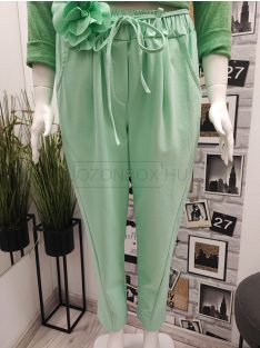 6120 LORENZA gumis derekú zsebes nadrág (zöld)