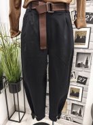 6224 Lucinda – fekete lezser bő szárú nadrág