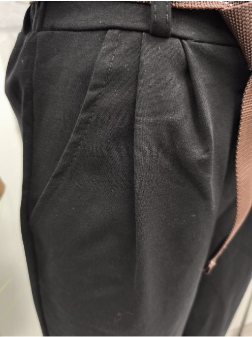 6224 Lucinda – fekete lezser bő szárú nadrág