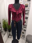 6224 Lucinda – kék lezser bő szárú nadrág