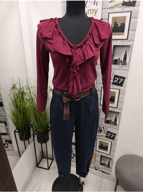 6224 Lucinda – kék lezser bő szárú nadrág