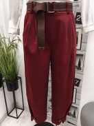 6224 Lucinda – Bordó lezser bő szárú nadrág