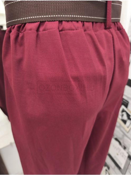 6224 Lucinda – Bordó lezser bő szárú nadrág