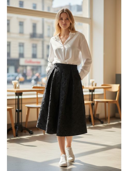 68112 Isolde midi szoknya (fekete)