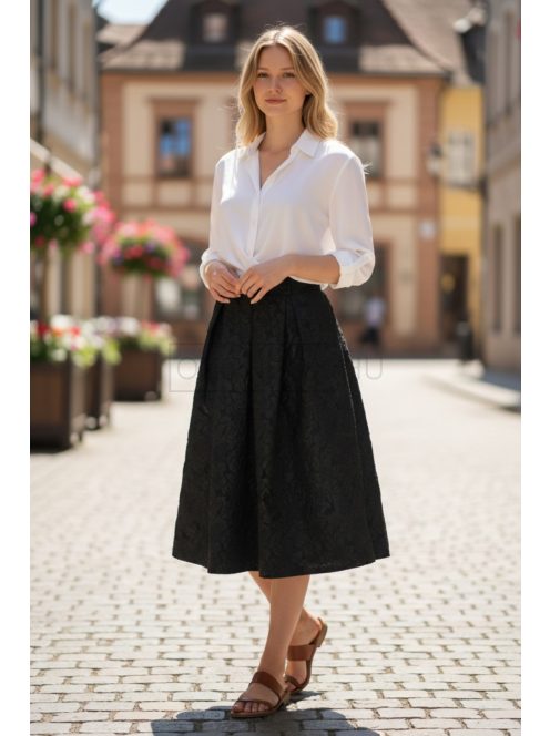 68112 Isolde midi szoknya (fekete)