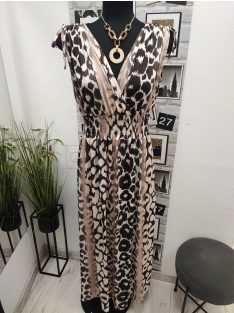 7587 Zarina – maxi ruha (vadállat-minta)