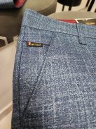 7727 Férfi SLIM FIT kék kockás nadrág