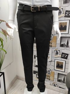 7729 Férfi SLIM FIT fekete nadrág