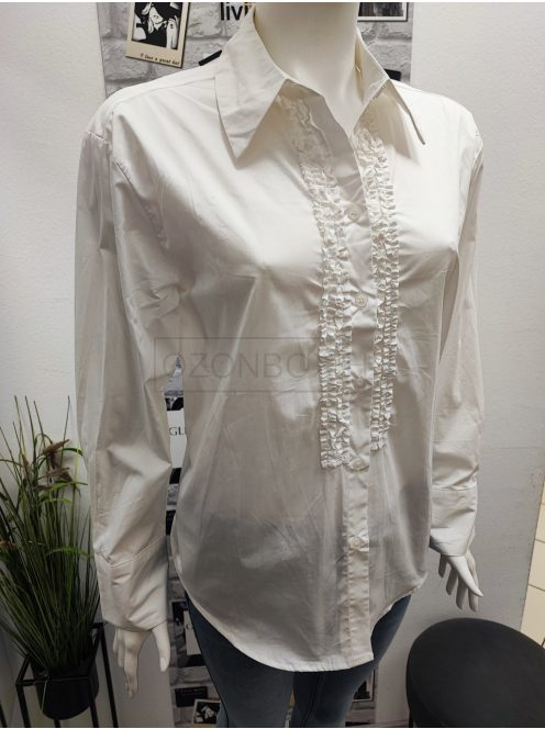 8-853 MONA lezser blúz (fehér)