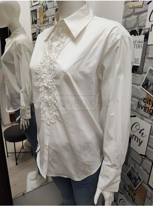 8-853 MONA lezser blúz (fehér)