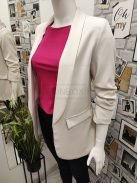 80172 VIOLET karcsúsított szmokinggalléros blézer krém színben