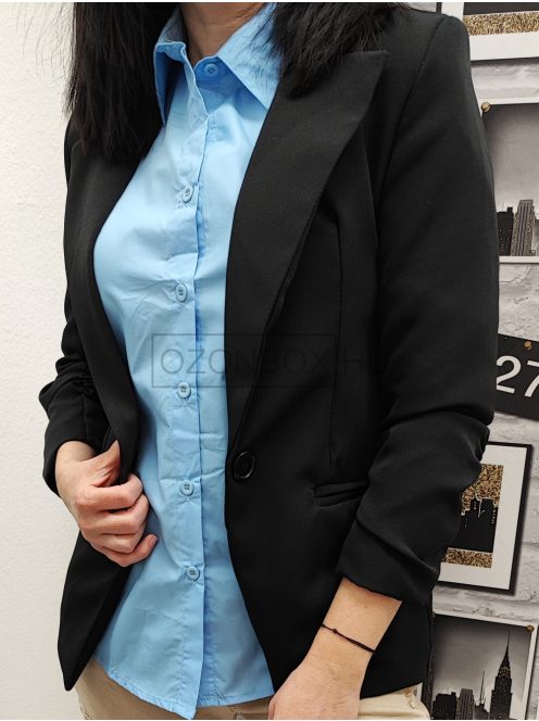 82351 Yasmin galléros blézer fekete színben