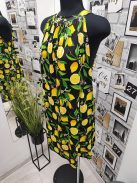 84269-14 OLIVIA nyakán kötős mintás mini ruha