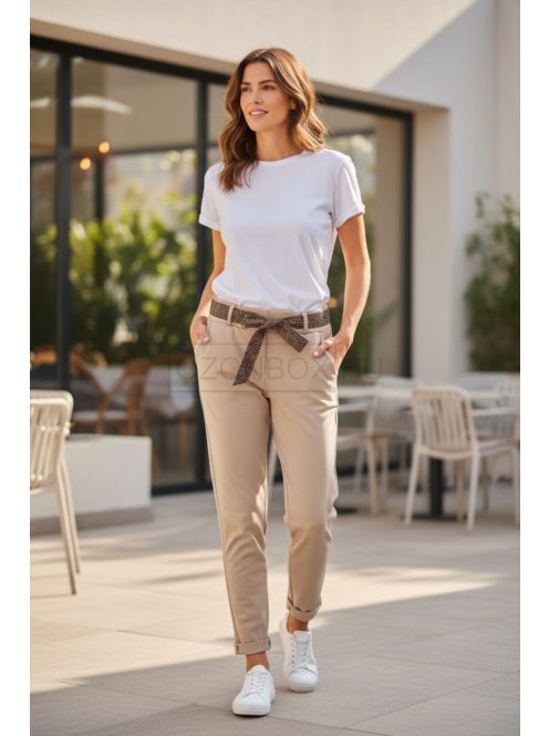 8922 Carmela – Bézs öves nadrág