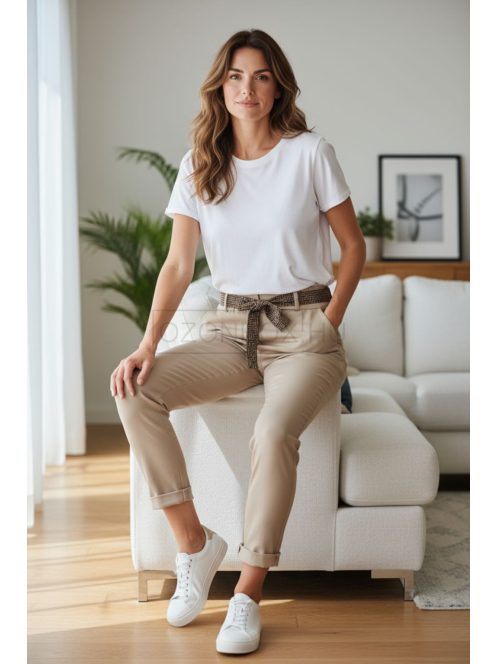 8922 Carmela – Bézs öves nadrág