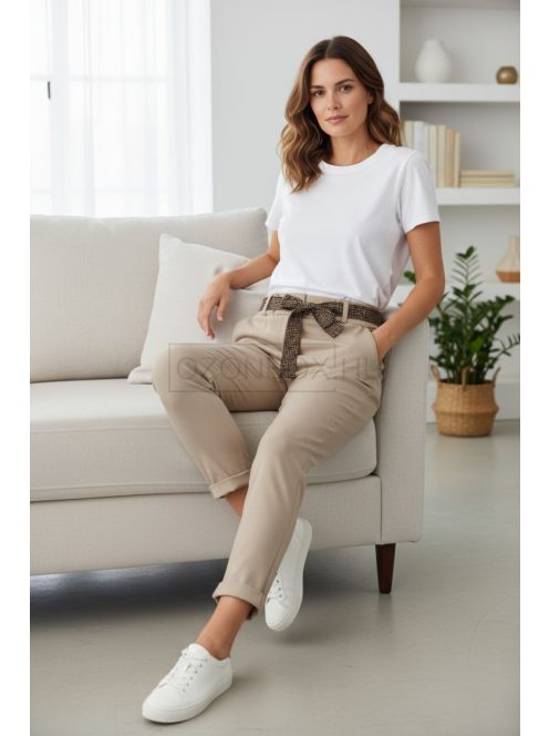 8922 Carmela – Bézs öves nadrág