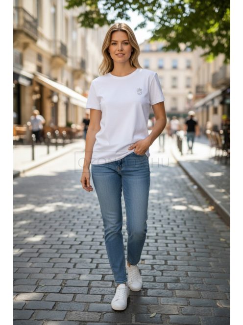 9-2055 Nerina five Basic felső – letisztult, nőies alapdarab (fehér)