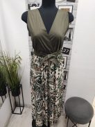 90486 CAMILLA (természet ihlette elegancia) ujjatlan maxi ruha (keki)