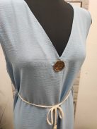 91462 Serena – babakék nyári ruha tassel-övvel