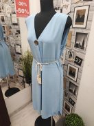 91462 Serena – babakék nyári ruha tassel-övvel