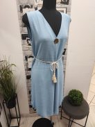 91462 Serena – babakék nyári ruha tassel-övvel