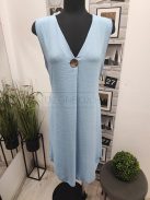 91462 Serena – babakék nyári ruha tassel-övvel