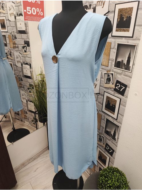 91462 Serena – babakék nyári ruha tassel-övvel