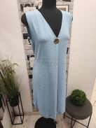 91462 Serena – babakék nyári ruha tassel-övvel