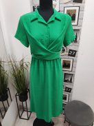 9517 Elena – elegáns nyári ruha (zöld)