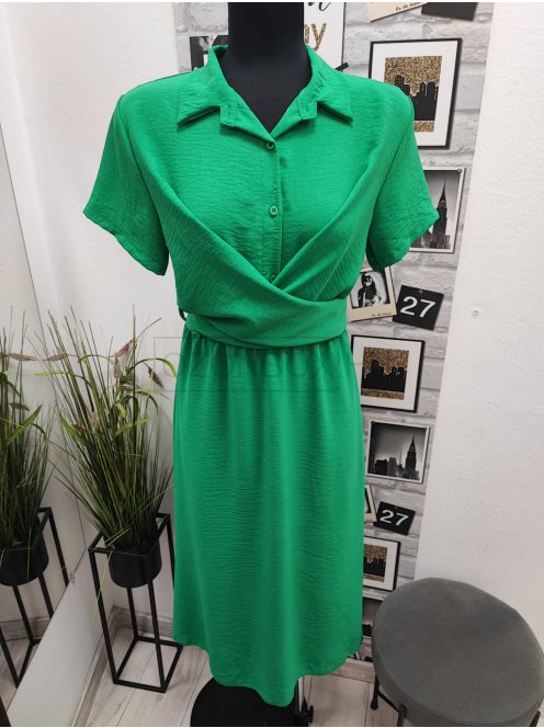 9517 Elena – elegáns nyári ruha (zöld)